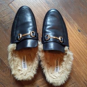 Steve Madden Slip On Loafers w/ Fur